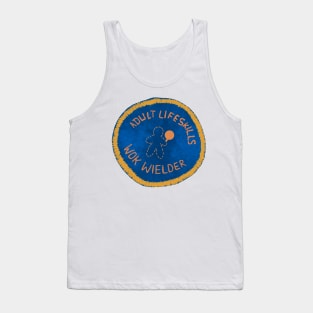 Adult Life Skills Wok Wielder Dan Lewis Badge Tank Top